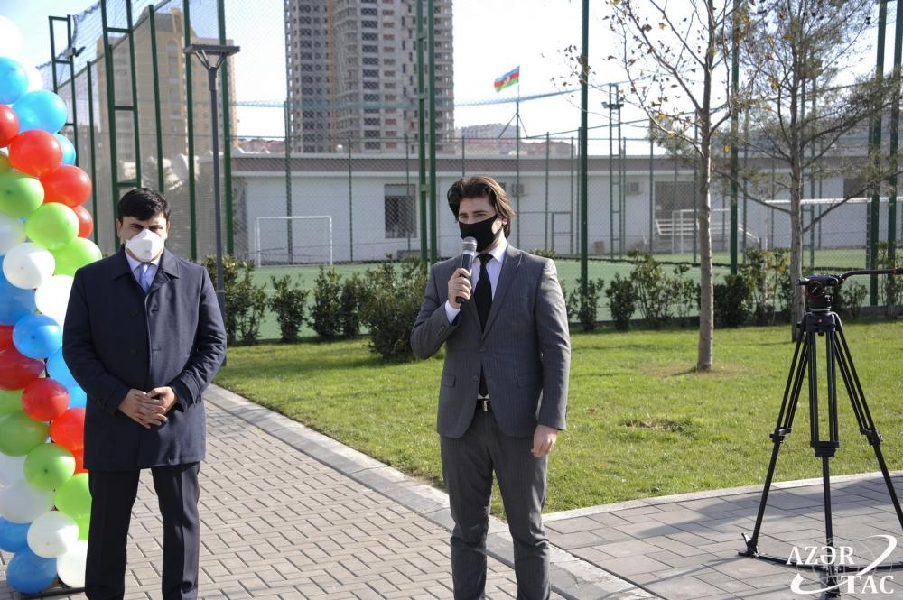 Əlilliyi olan şəxslər və sağlamlıq imkanları məhdud uşaqlar üçün açıq havada “DOST Guşəsi” idman-əyləncə sahəsi istifadəyə verilib