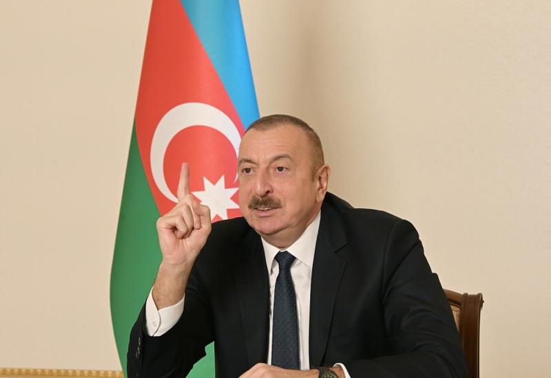 Президент Ильхам Алиев: Наши солдаты создали условия для выхода армянского населения из Агдама