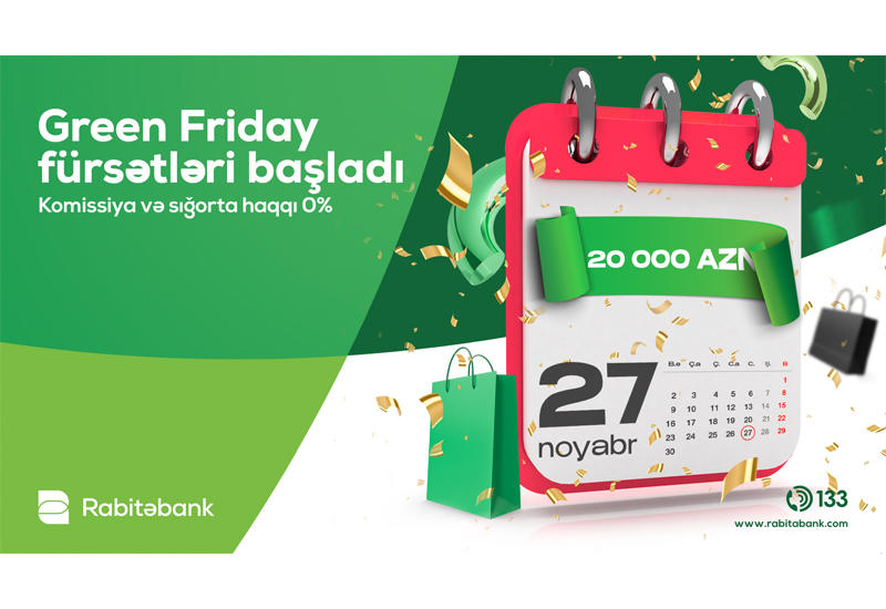 Rabitəbank müştərilərinə “Green Friday” endirimini təklif edir