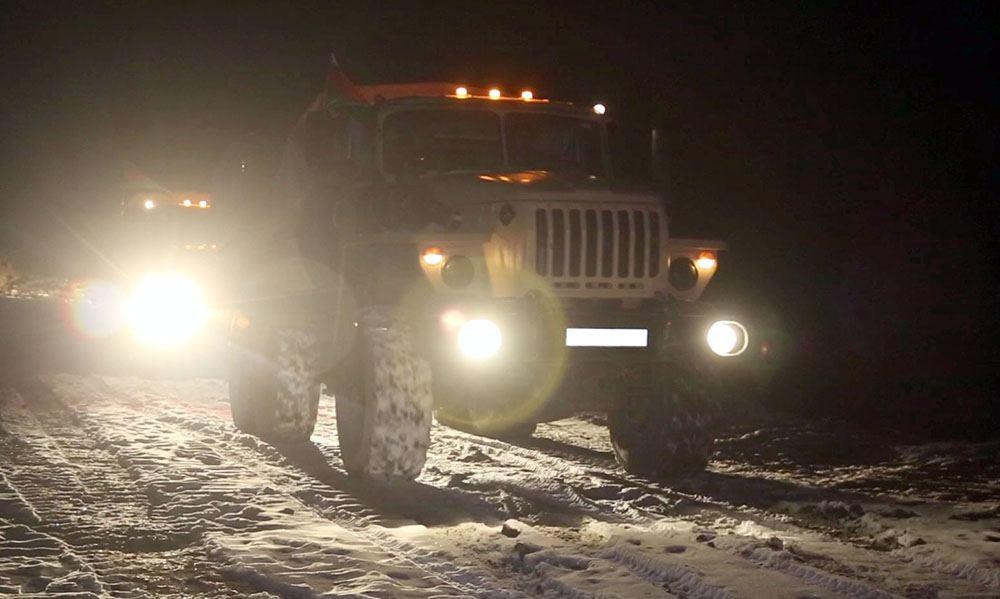 Новые кадры вступления подразделений Азербайджанской Армии в Кельбаджар