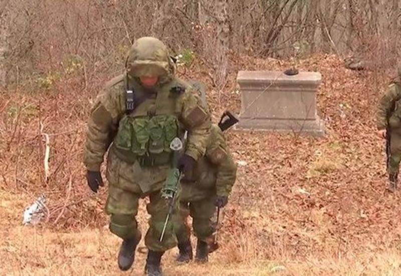 В Карабахе российские саперы уничтожили около 150 взрывоопасных предметов
