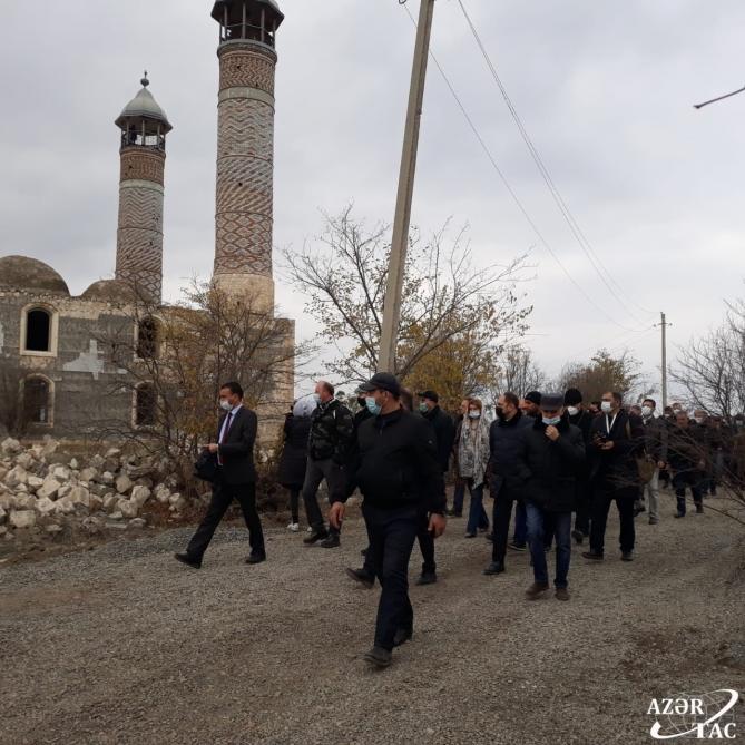 Хикмет Гаджиев и представители дипкорпуса прибыли в Агдам
