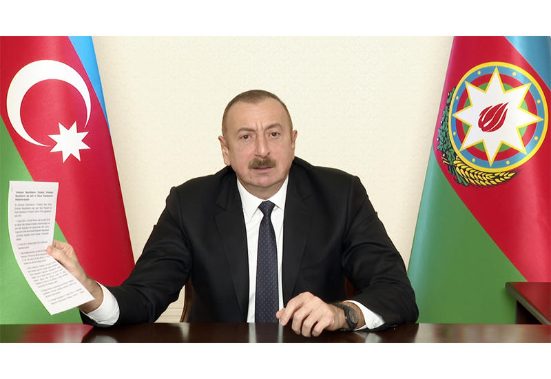 Президент Ильхам Алиев: Лачинский коридор очищен от армянских оккупационных сил