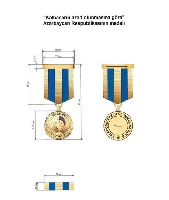 İşğaldan azad edilən rayonlar üzrə təsis edilən medalların Əsasnamələri təsdiqləndi