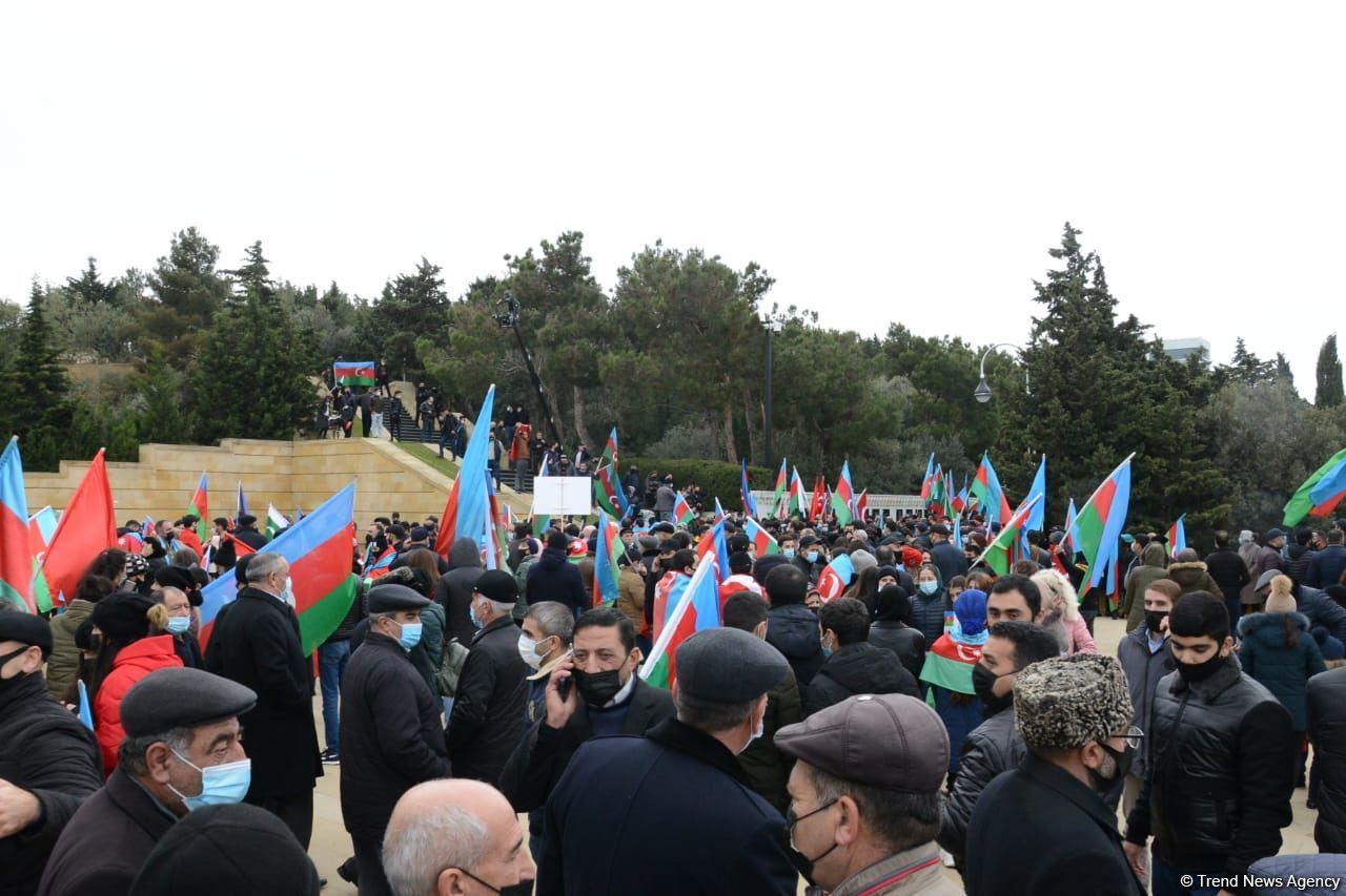 Лачинцы посетили Аллею шехидов