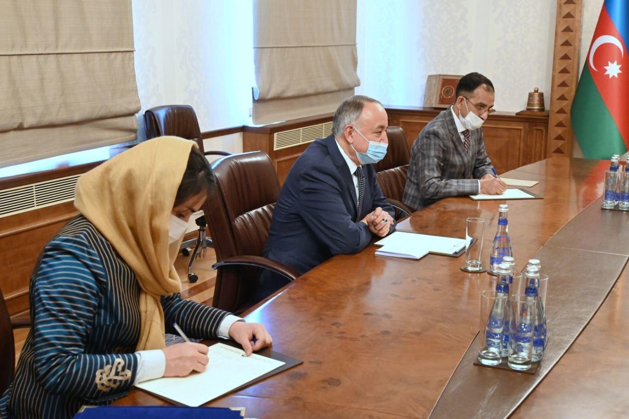 Глава МИД Азербайджана встретился с новым послом Афганистана