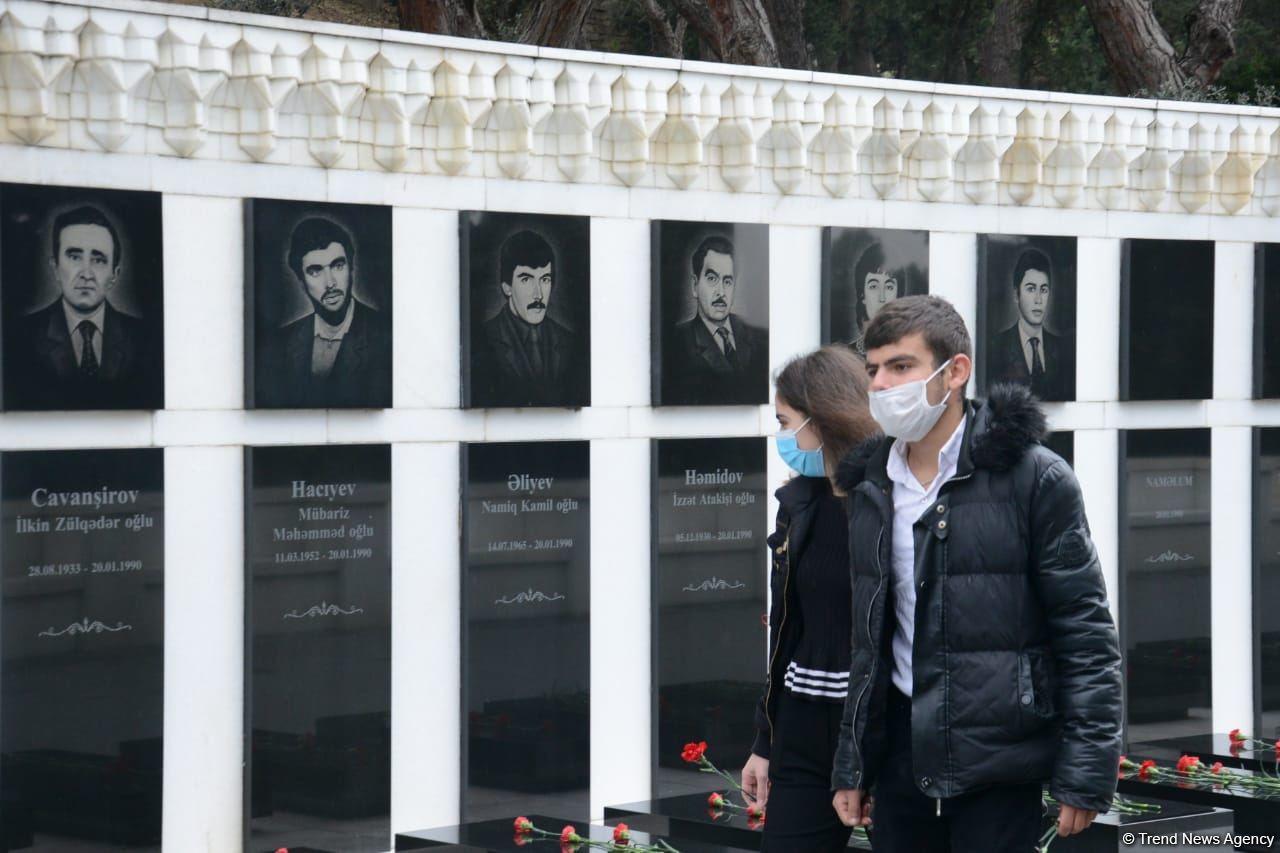 Общественность Азербайджана почтила память шехидов Отечественной войны