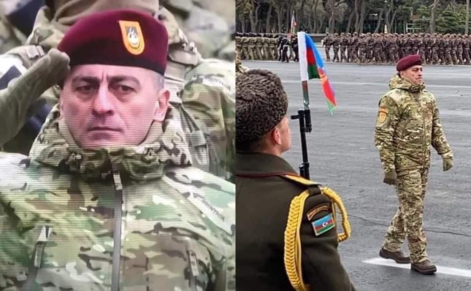 Генерал-лейтенант Хикмет Мирзоев, возглавивший колонну военнослужащих Сил специального назначения на Параде Победы