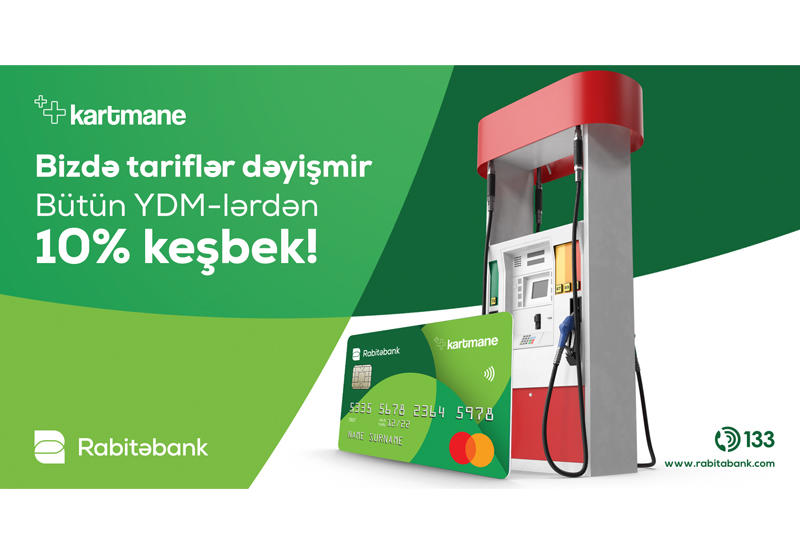 Tariflər dəyişmir - Bütün YDM-lərdən 10% keşbek (R)