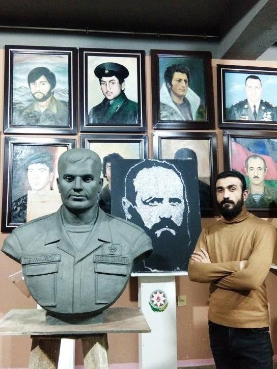 Молодые скульпторы увековечивают память о героях карабахской войны