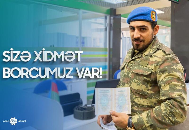 Новшество в центрах "Службы ASAN" для раненых в ходе Карабахской войны и семей шехидов