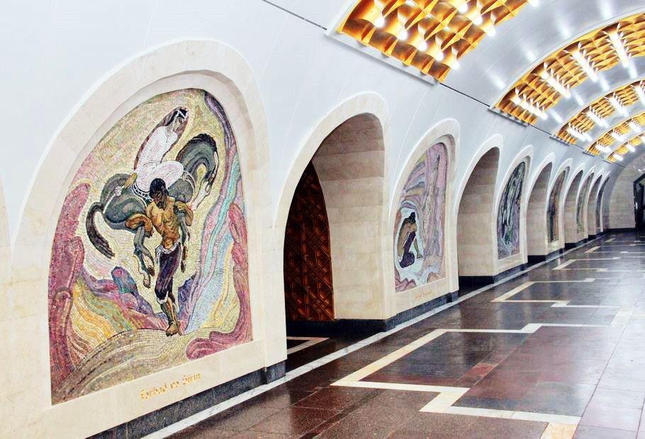 История создания одной из красивейших станций метро мира "Низами Гянджеви"