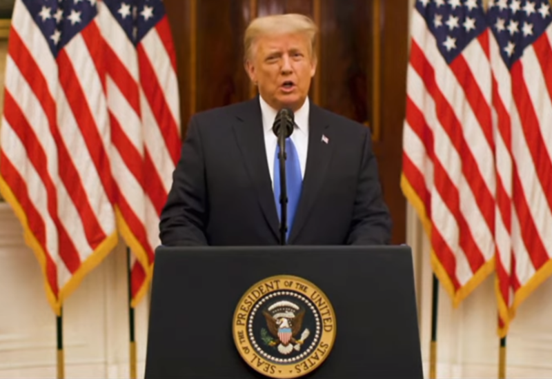 Дональд Трамп прощается с нацией