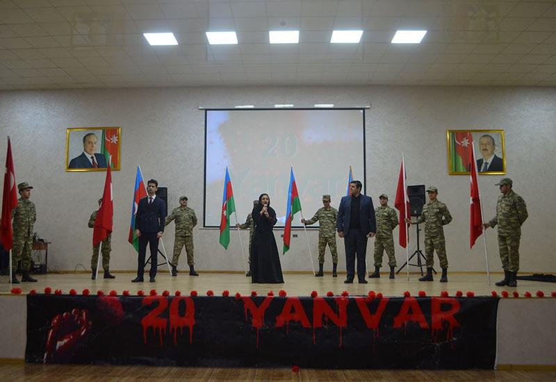 В азербайджанской армии проведен ряд мероприятий в связи с трагедией 20 Января