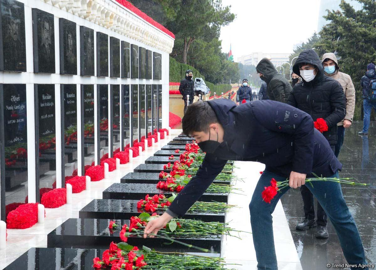 Азербайджанцы чтят светлую память жертв 20 Января