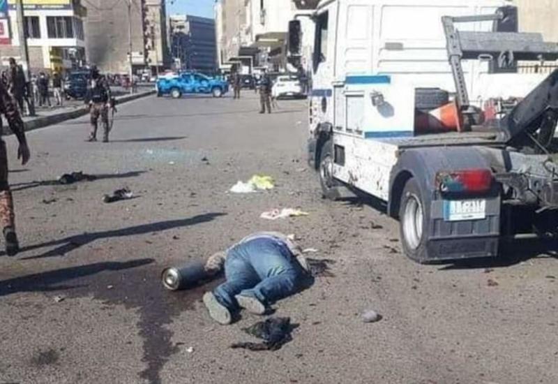 Взрыв смертника в центре Багдада сняли на видео, десятки погибших и раненых