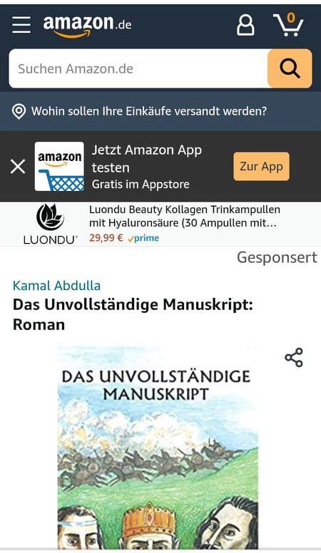 Kamal Abdullanın “Yarımçıq əlyazma” romanı Almaniyada çap olunub