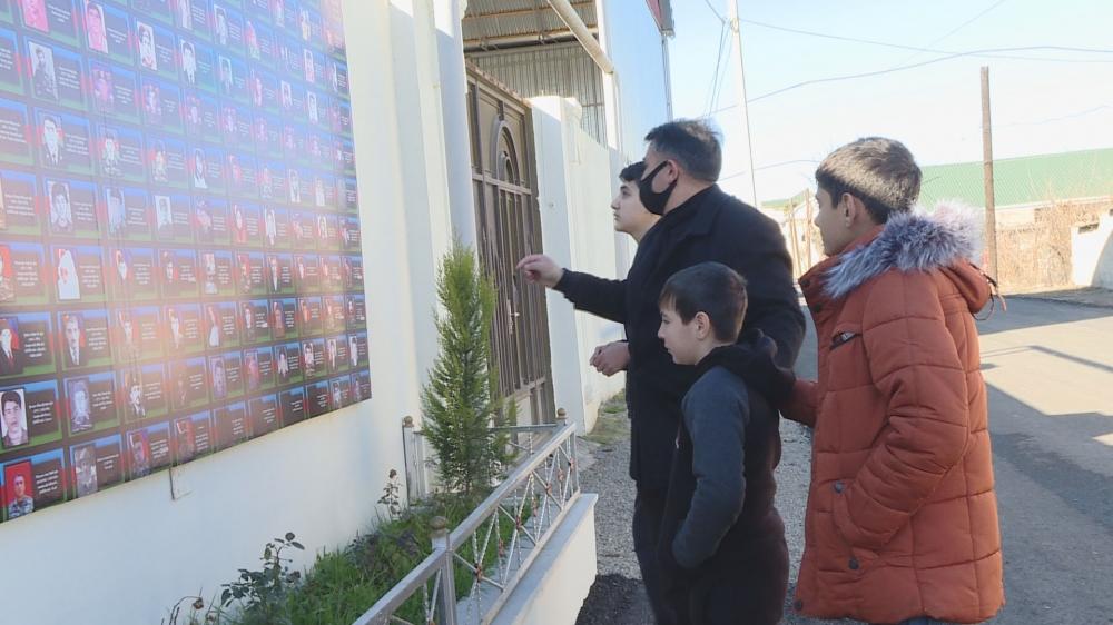 В Товузе создано табло в память о шехидах