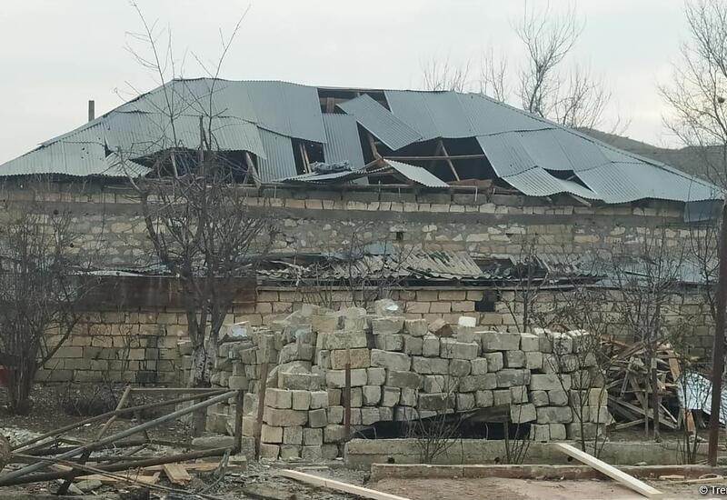 В Горадизе восстанавливают дома, разрушенные армянскими снарядами