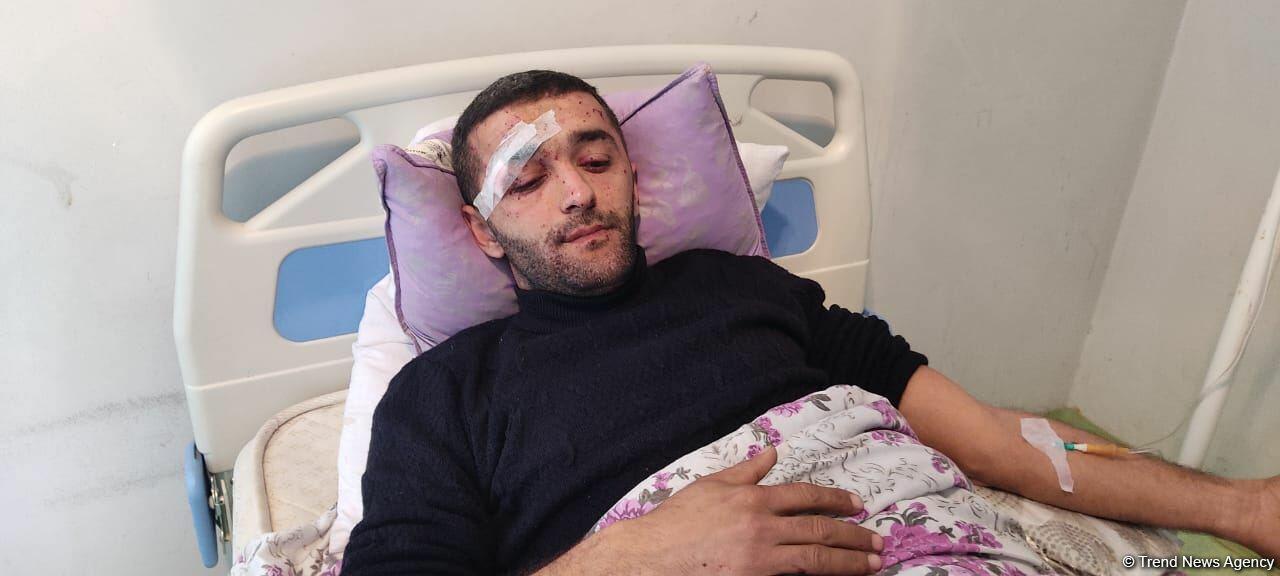 Тракторист, попавший на мину в Тертере прооперирован