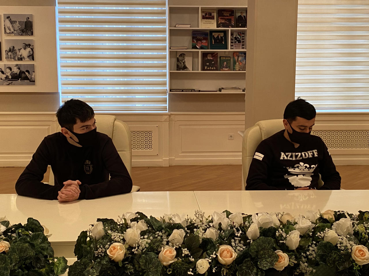 Rektor Gənclər Günündə Vətən müharibəsində iştirak edən tələbələrlə görüşdü
