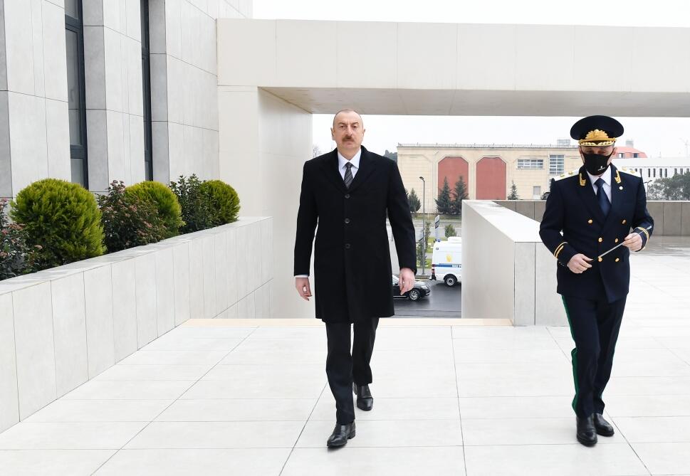 Президент Ильхам Алиев принял участие в открытии нового комплекса административного здания Генеральной прокуратуры