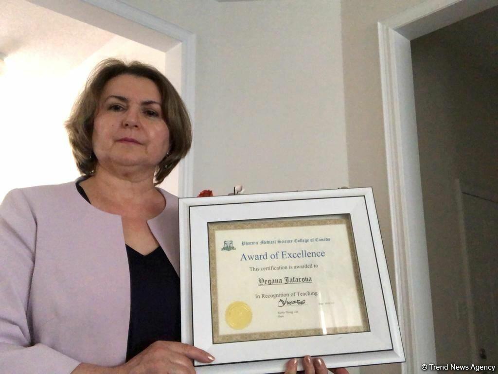 Kanadada ilin ən yaxşı müəllimi seçilən qarabağlı Yeganə Cəfərova