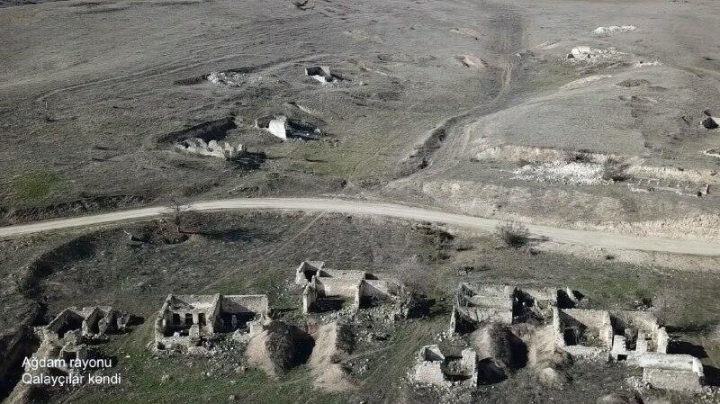 Разрушенное село Галайчылар в Агдаме