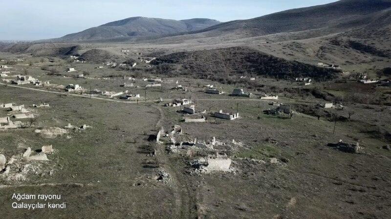 Разрушенное село Галайчылар в Агдаме