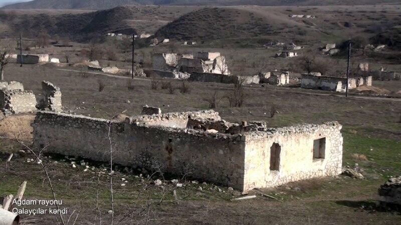 Разрушенное село Галайчылар в Агдаме