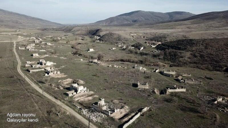 Разрушенное село Галайчылар в Агдаме
