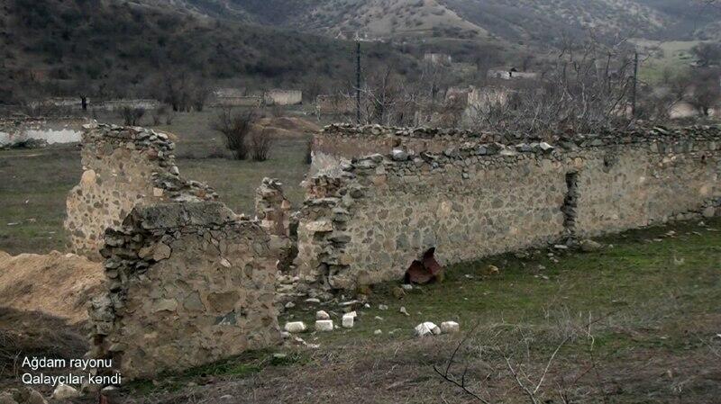 Разрушенное село Галайчылар в Агдаме