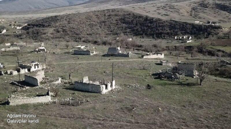 Разрушенное село Галайчылар в Агдаме