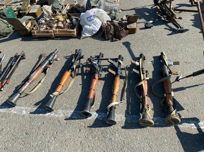 В Джабраиле обнаружены боеприпасы, оставленные армянами при бегстве