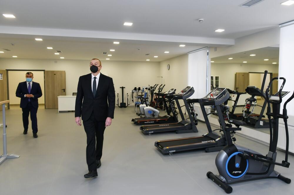 Президент Ильхам Алиев принял участие в открытии Шаганского реабилитационного пансионата
