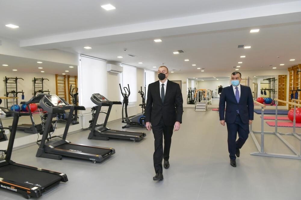 Президент Ильхам Алиев принял участие в открытии Шаганского реабилитационного пансионата