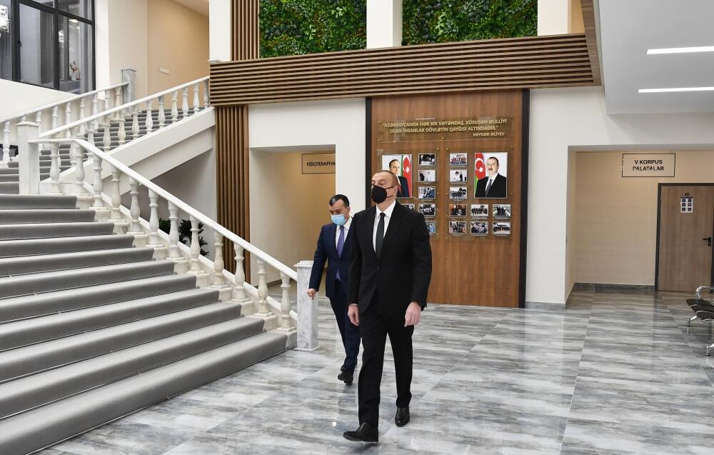 Президент Ильхам Алиев принял участие в открытии Шаганского реабилитационного пансионата