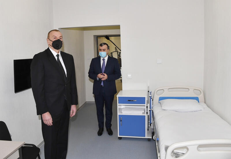 Президент Ильхам Алиев принял участие в открытии Шаганского реабилитационного пансионата