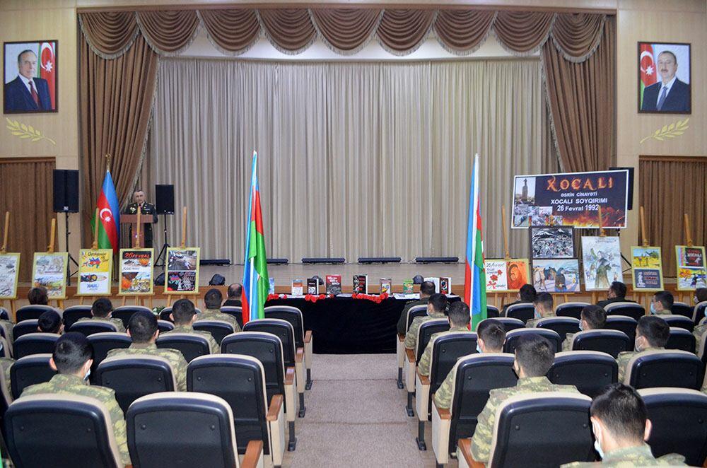 В армии Азербайджана проведены мероприятия в связи с 29-й годовщиной Ходжалинского геноцида