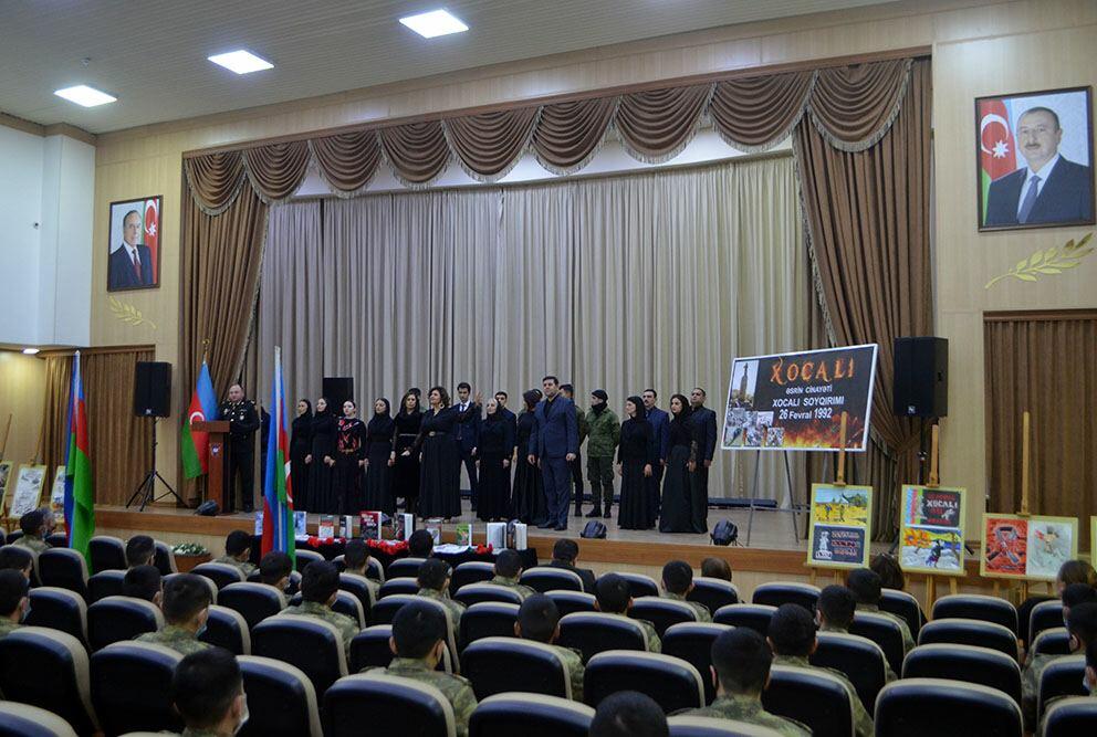 В армии Азербайджана проведены мероприятия в связи с 29-й годовщиной Ходжалинского геноцида