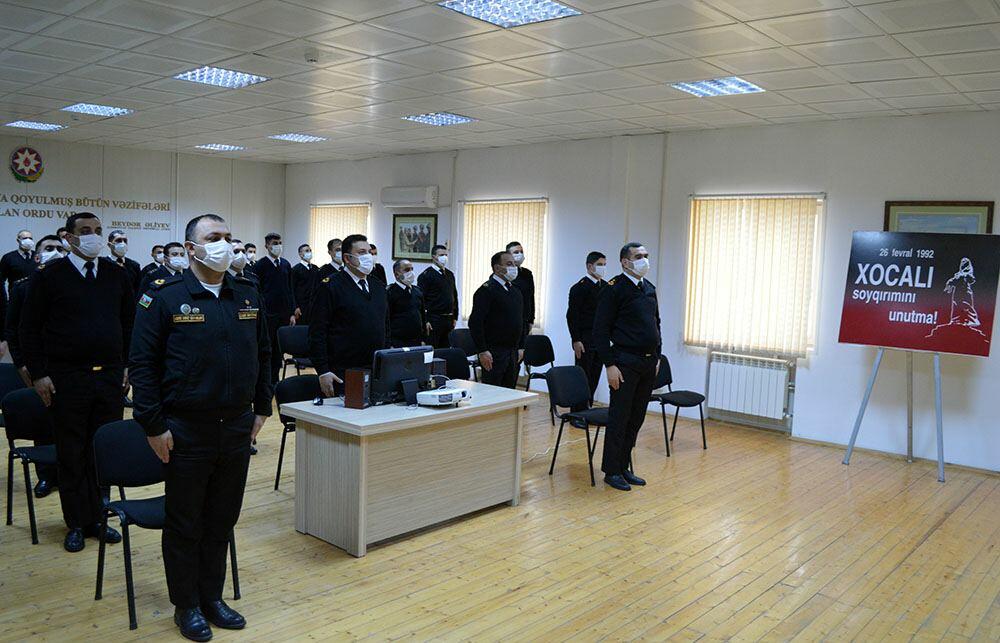 В армии Азербайджана проведены мероприятия в связи с 29-й годовщиной Ходжалинского геноцида