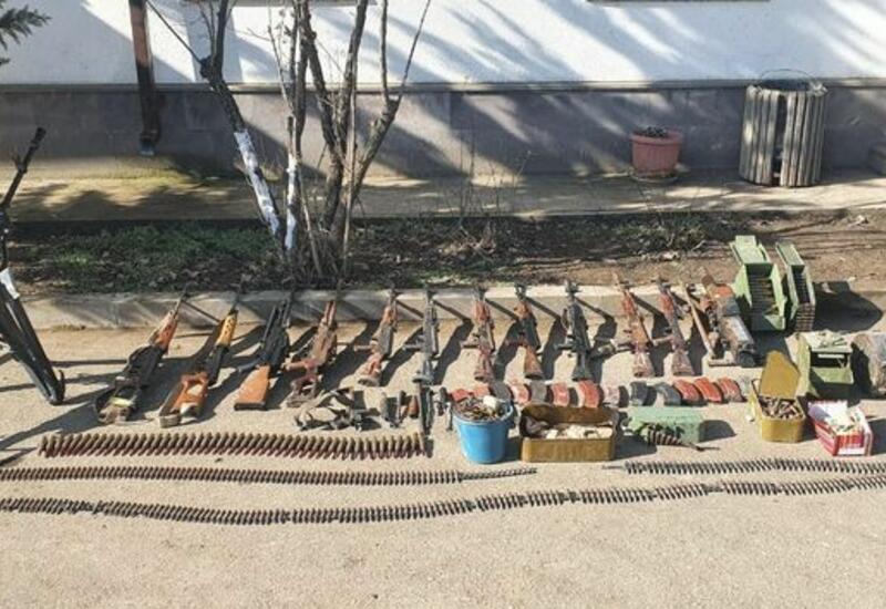 В Ходжавенде обнаружены оставленные армянами при бегстве боеприпасы