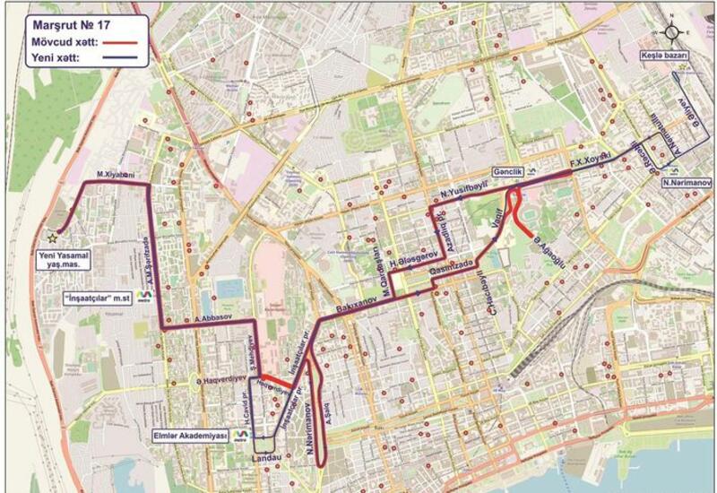 Меняется схема движения двух бакинских автобусов