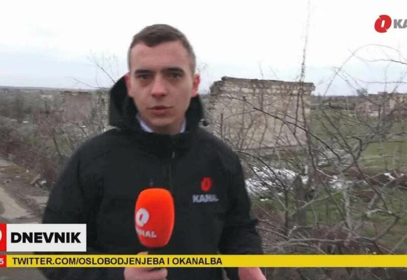 Сотрудники боснийского телеканала «O Kanal» посетили освобожденный от оккупации Агдам