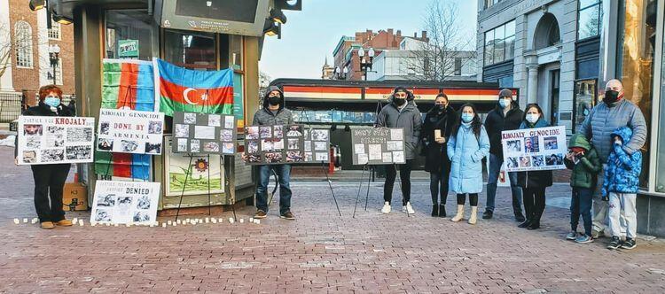 В Бостоне прошла «молчаливая» акция в связи с Ходжалинским геноцидом