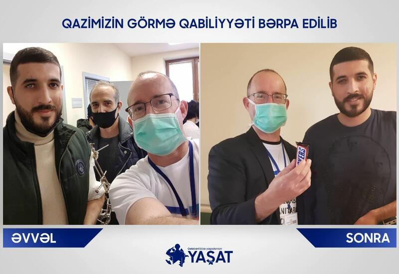 Израильский врач вернул зрение участнику Отечественной войны Азербайджана
