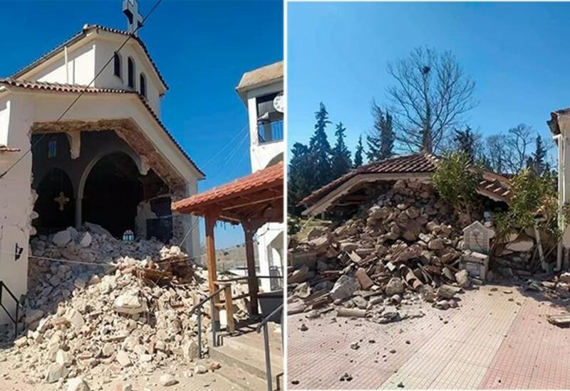 Сильное землетрясение в Греции