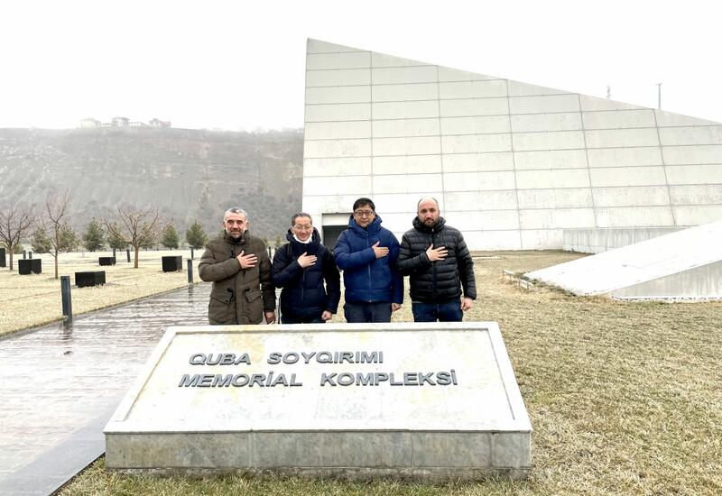 Японские бизнесмены посетили Губинский мемориальный комплекс геноцида