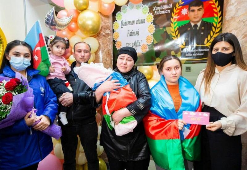 Фонд "YAŞAT" откроет счет на имя новорожденного ребенка еще одного шехида