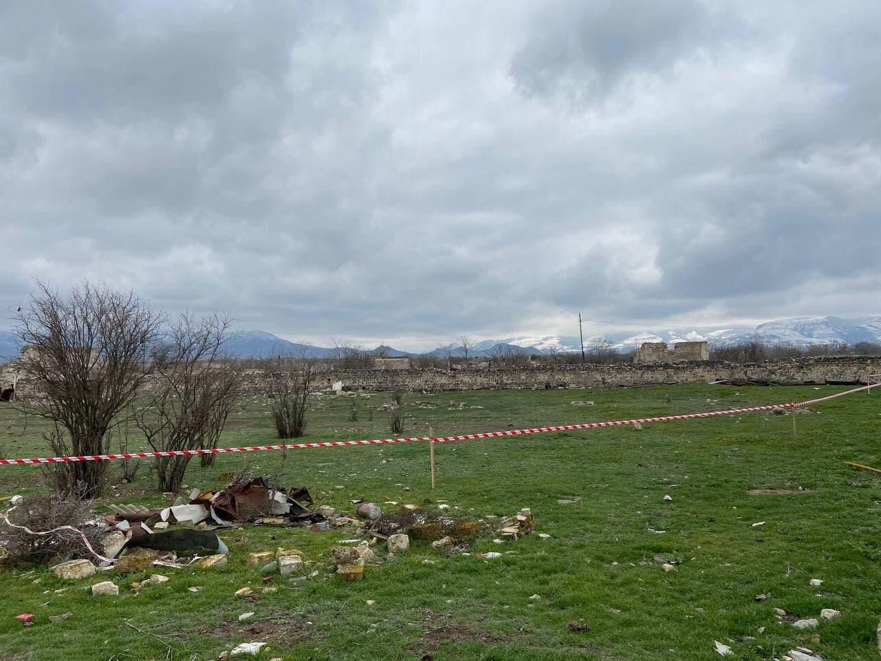 Разрушенный армянами Дворец Имарет в городе Агдам